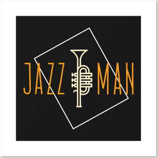 Jazz Man - Cool Jazz Trumpeter - Trumpet Posters and Art